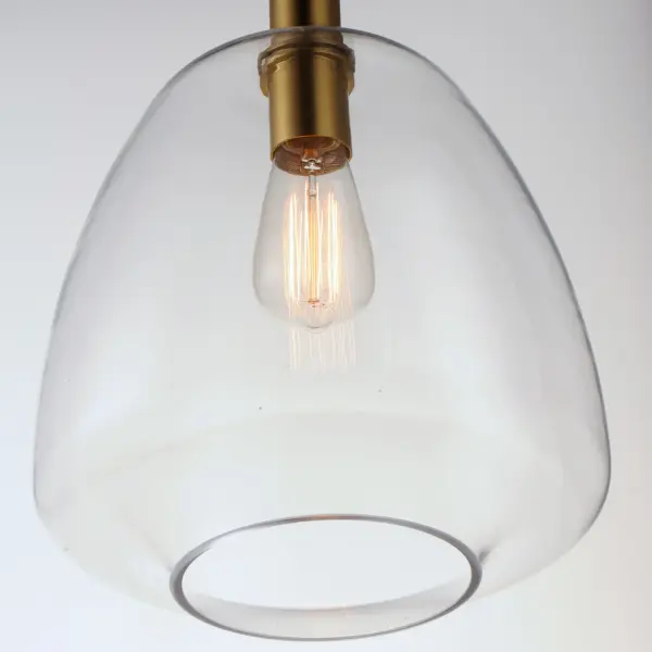 Babylon One Light Pendant in Satin Brass - Image 3