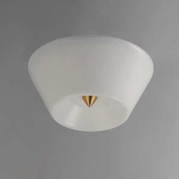 Tack LED Flush Mount in Natural Aged Brass - Image 4