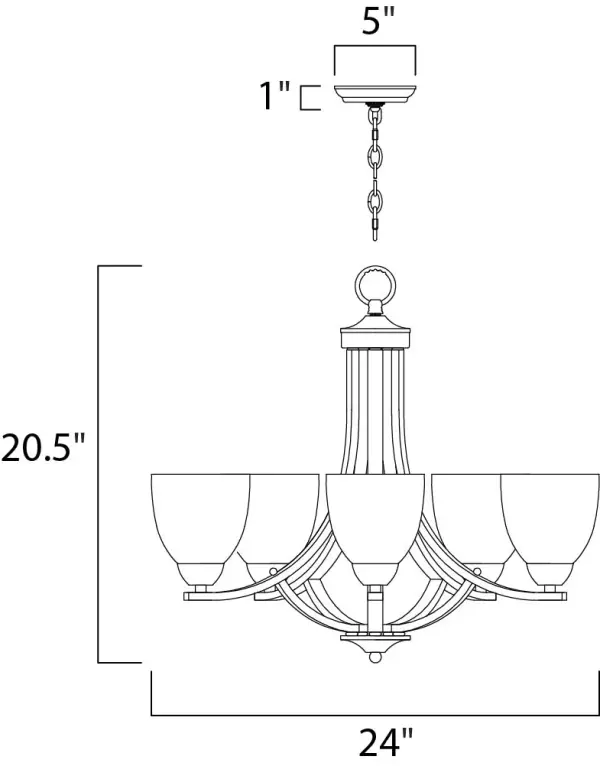 This transitional design works in any style home. Full length oval backplates support simple bell-shaped, Frosted glass shades. Available in Satin Nickel, Matte Black, and Polished Chrome. - alternate view