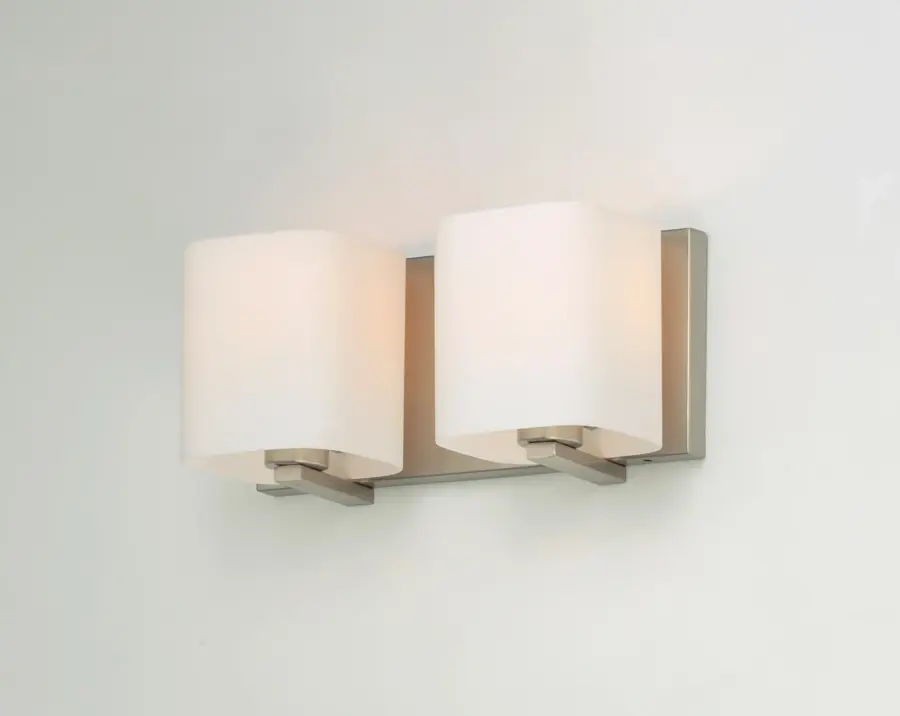 Wrap Two Light Bath Vanity in Satin Nickel - Image 3