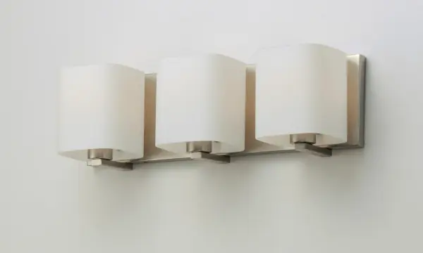 Wrap Three Light Bath Vanity in Satin Nickel - Image 2