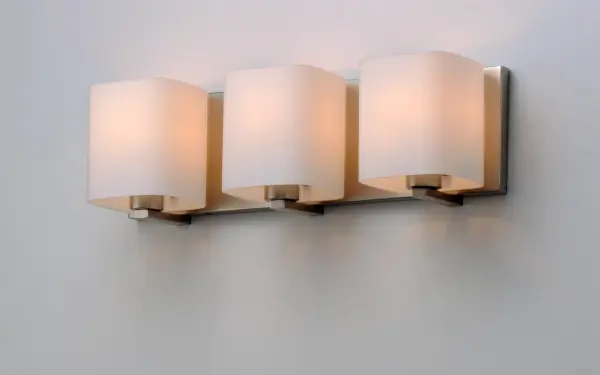 Wrap Three Light Bath Vanity in Satin Nickel - Image 3