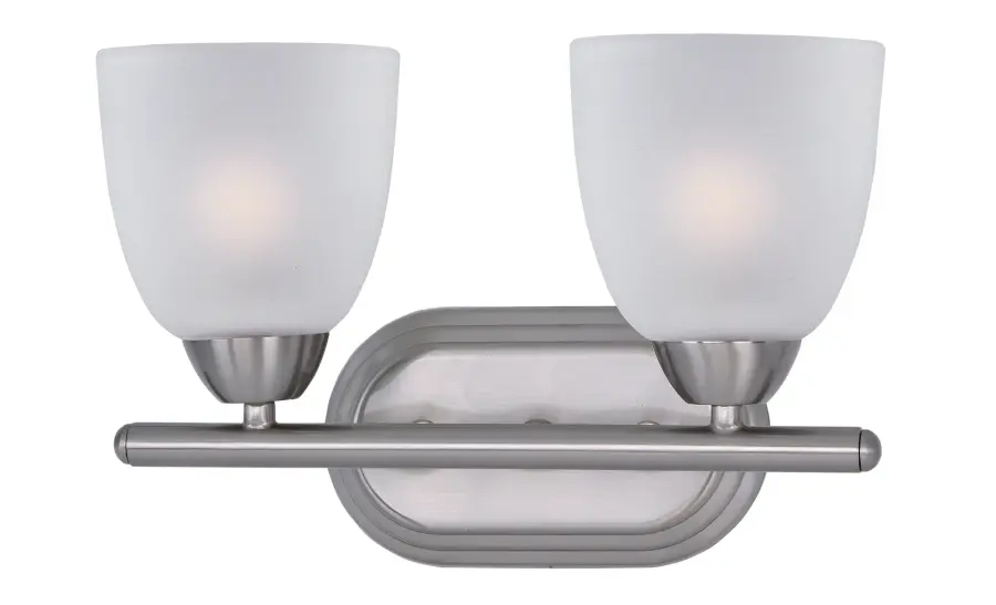 Axis 2-Light Bath Vanity in Satin Nickel - Image 1