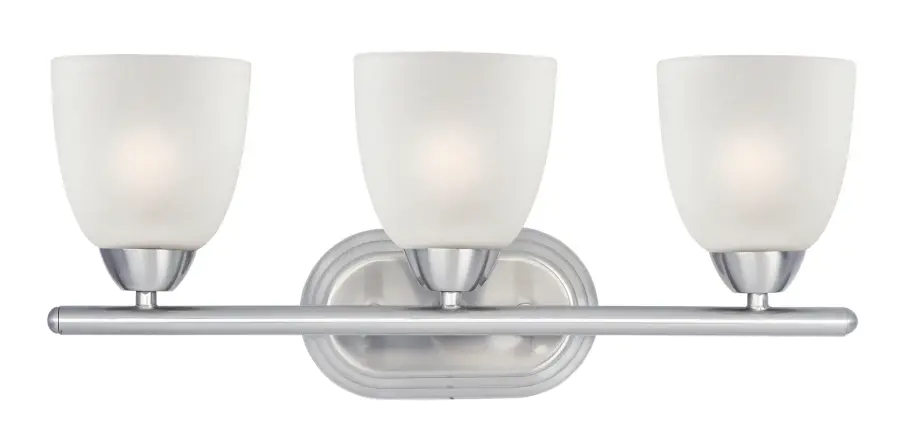 Axis 3-Light Bath Vanity in Satin Nickel - Image 1
