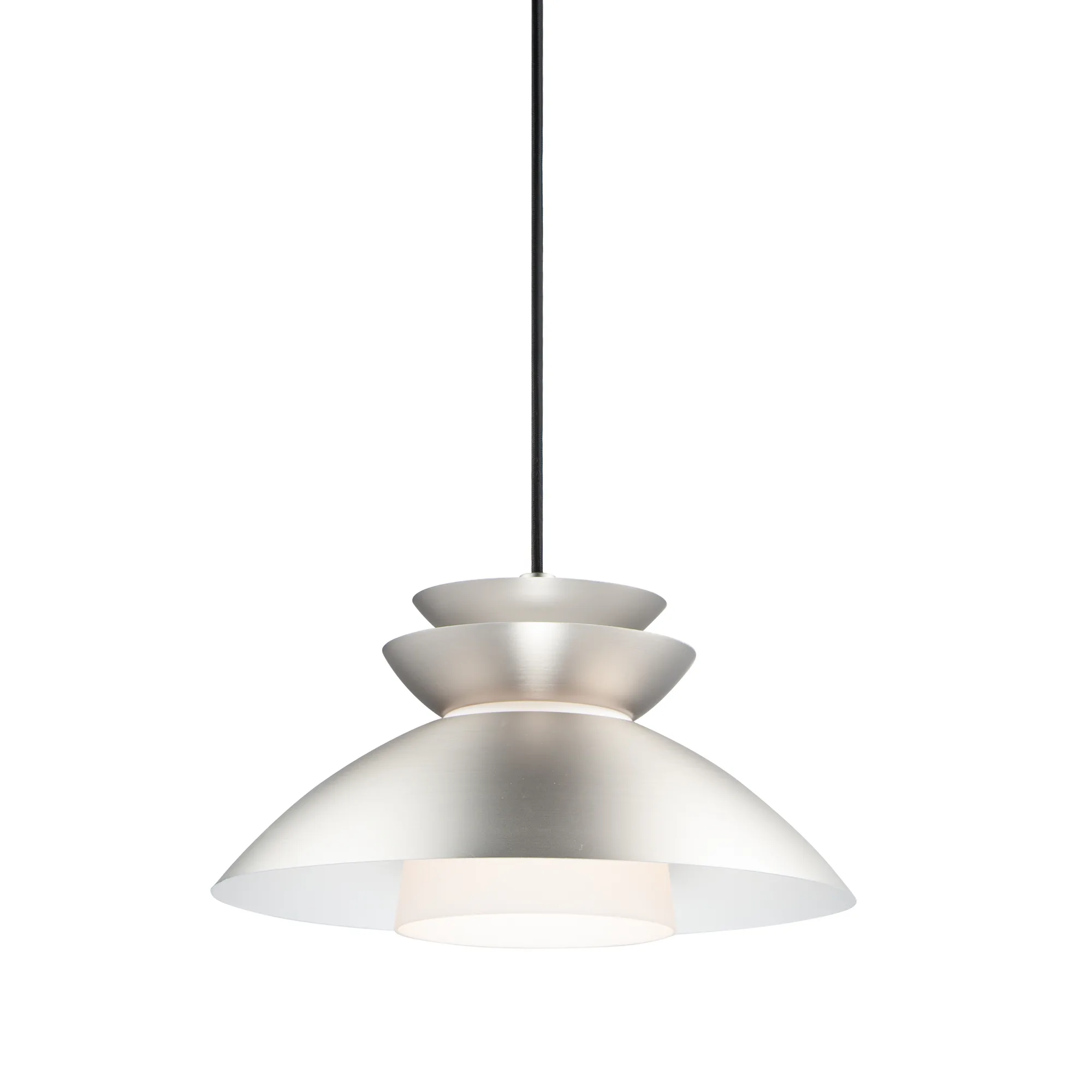Nordic One Light Pendant in Brushed Platinum