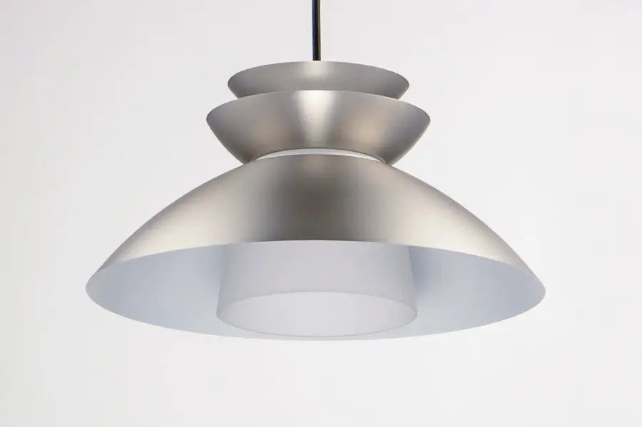 Nordic One Light Pendant in Brushed Platinum - Image 2