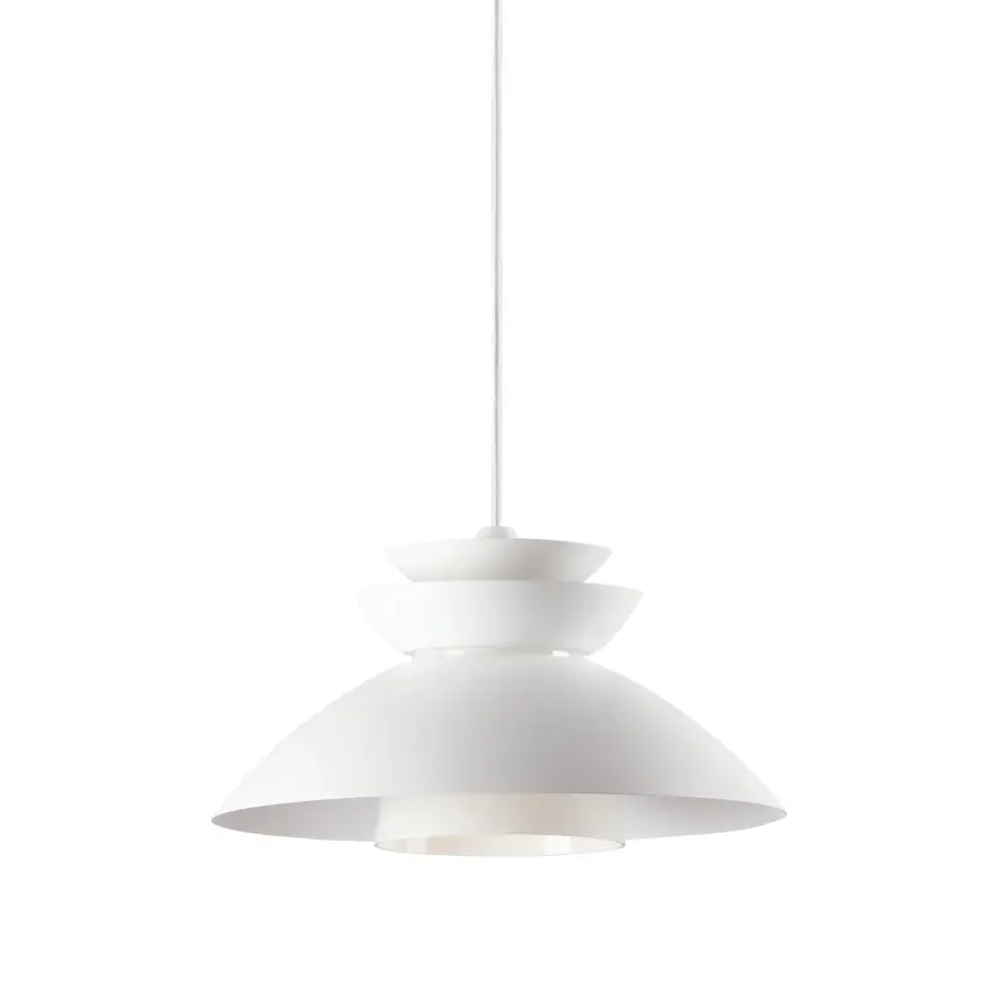 Nordic One Light Pendant in White - Image 1
