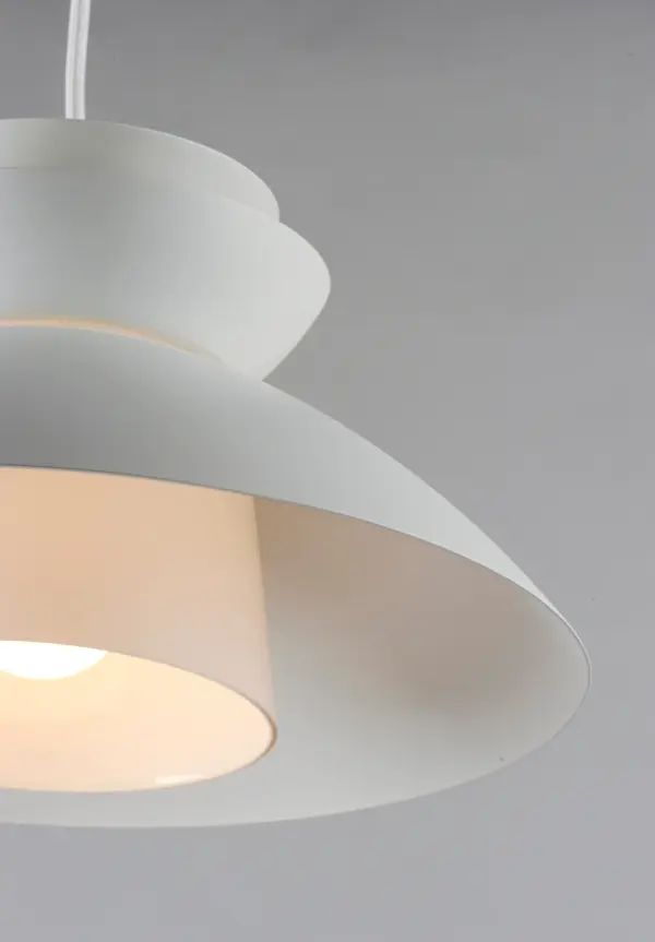 Nordic One Light Pendant in White - Image 4
