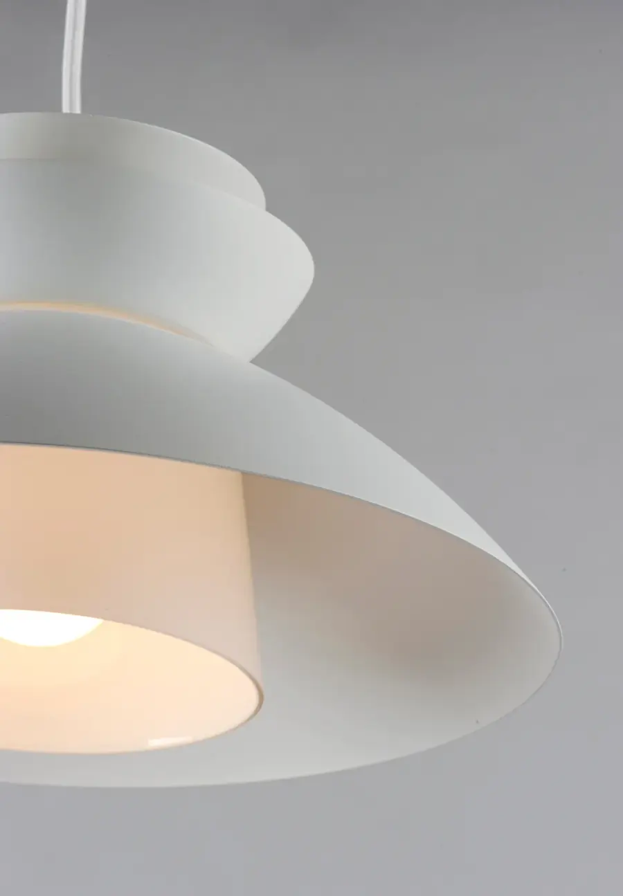 Nordic One Light Pendant in White - Image 4