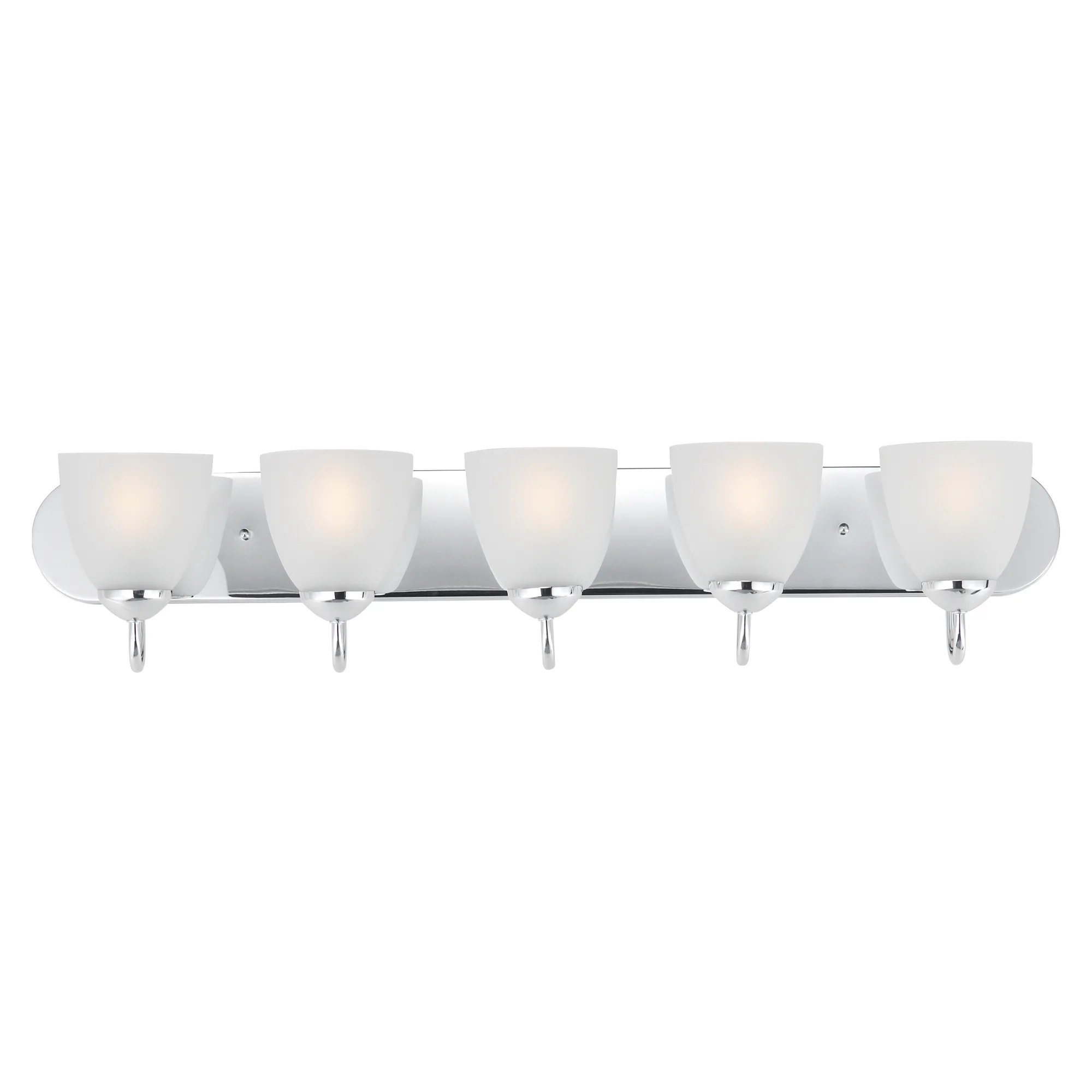 Axis Five Light Bath Vanity in Polished Chrome