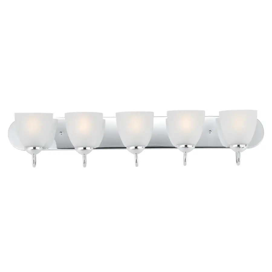 Axis 5-Light Bath Vanity in Polished Chrome - Image 1