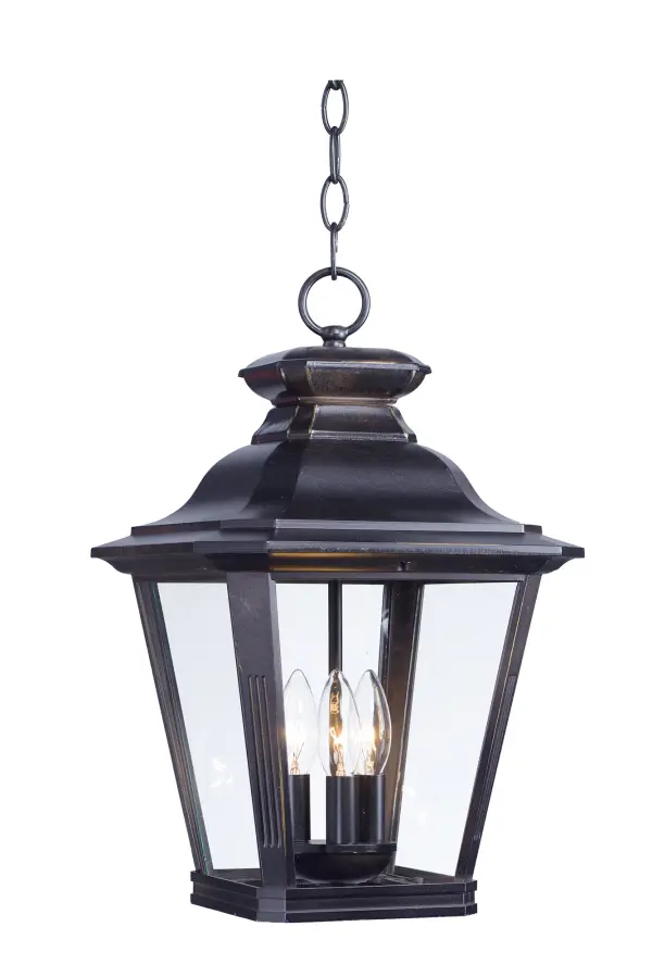 Knoxville is an updated take on the traditional lantern style. Finished in Bronze and with the option of Clear or Frosted glass, our Incandescent version is sure to wow.