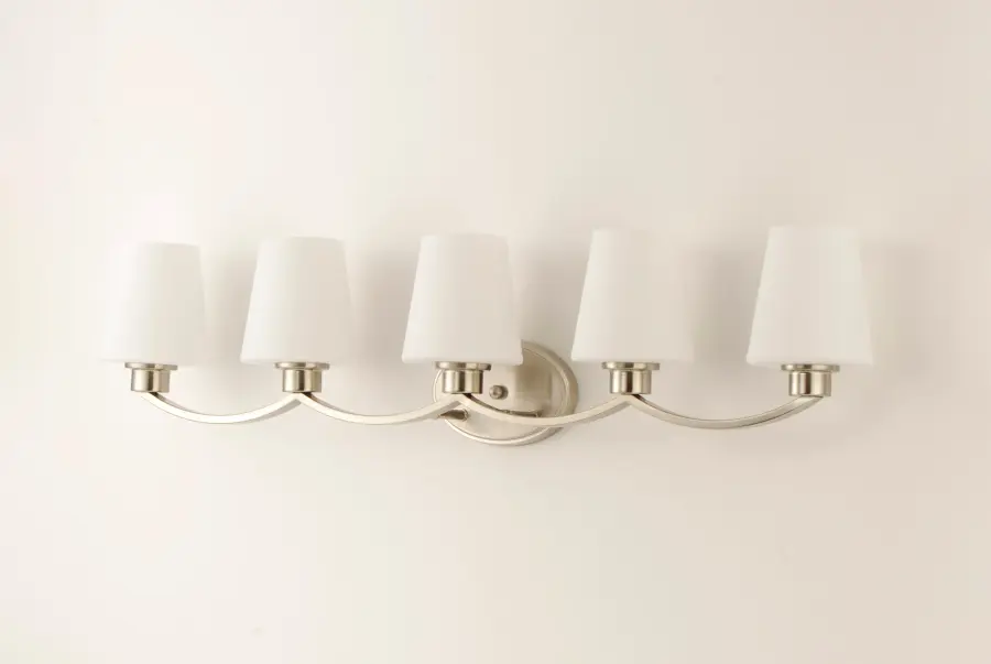 Shelter 5-Light Bath Vanity in Satin Nickel - Image 2