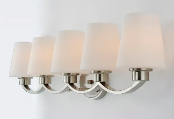 Shelter 5-Light Bath Vanity in Satin Nickel - Image 4