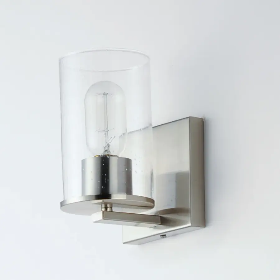 Sleek One Light Bath Vanity in Satin Nickel - Image 3