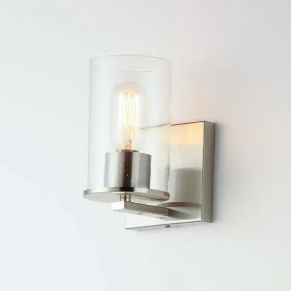 Sleek One Light Bath Vanity in Satin Nickel - Image 4