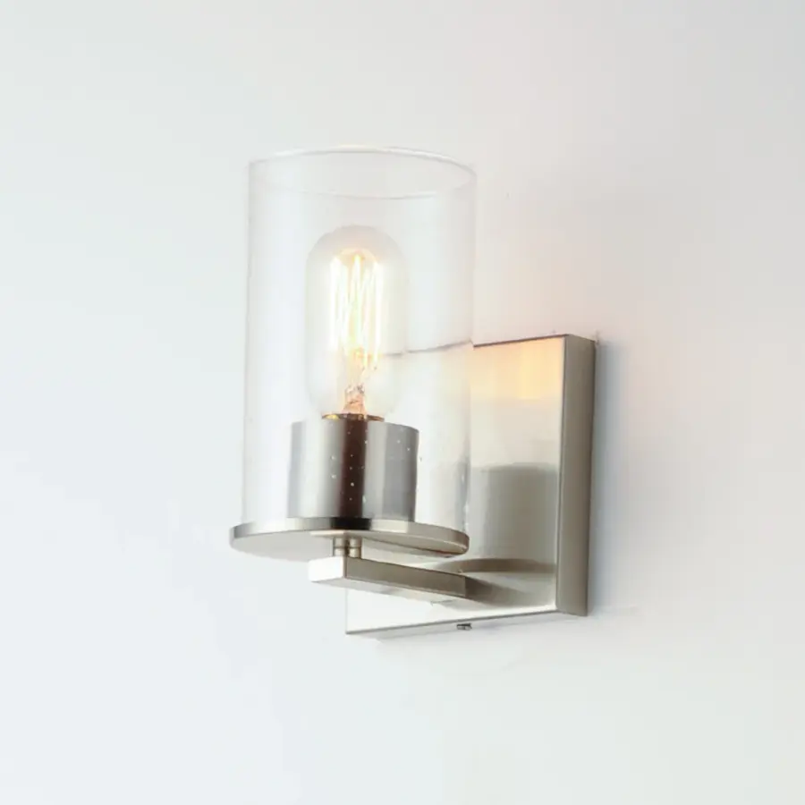 Sleek One Light Bath Vanity in Satin Nickel - Image 4