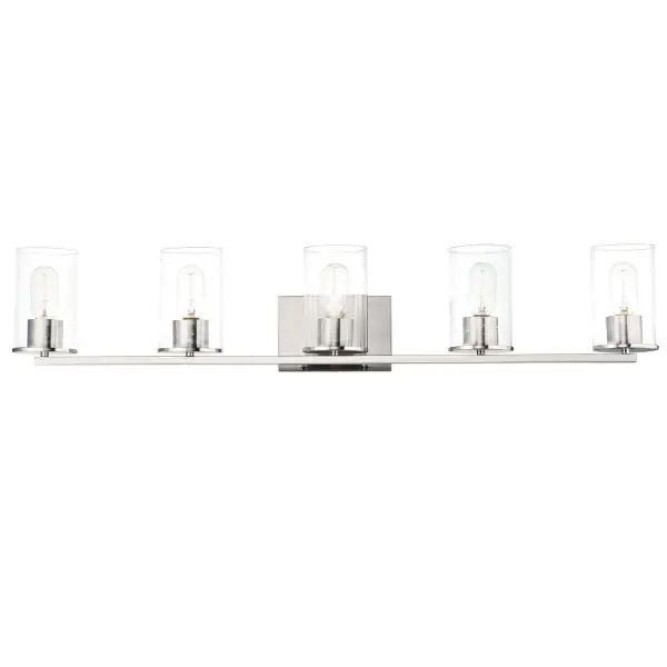Sleek 5-Light Bath Vanity in Satin Nickel - Image 1