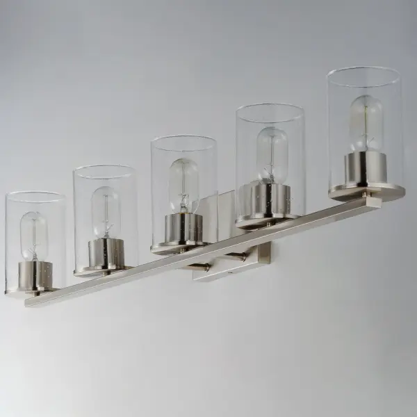 Sleek 5-Light Bath Vanity in Satin Nickel - Image 2