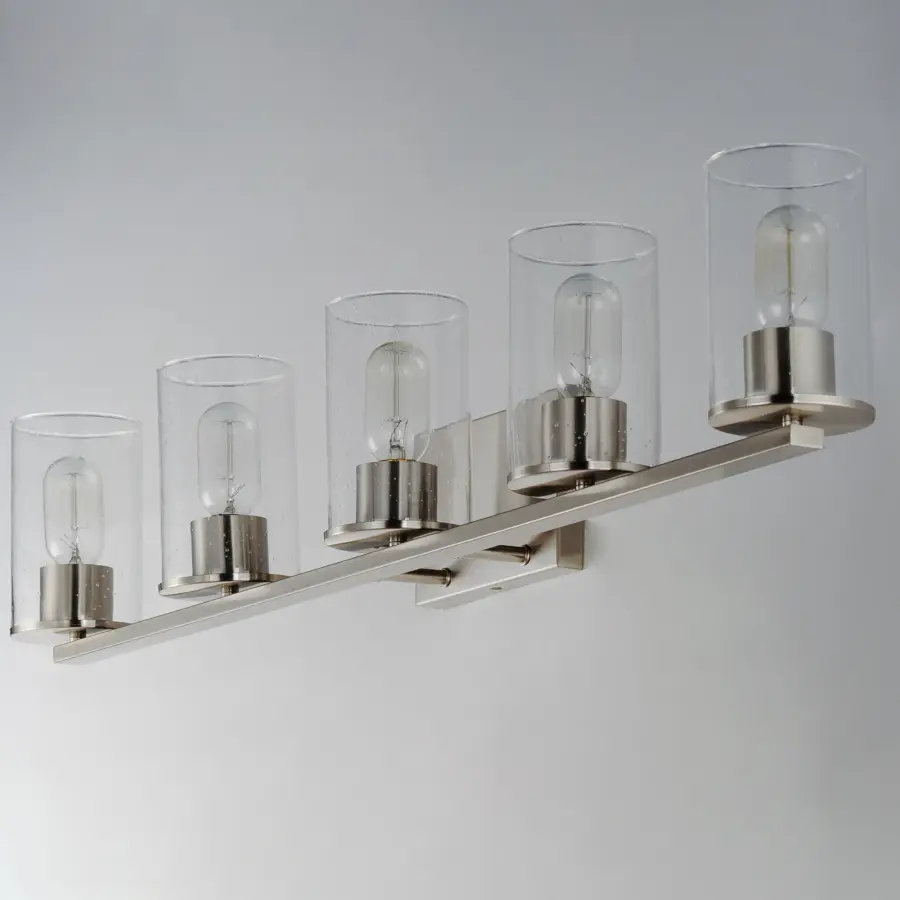 Sleek 5-Light Bath Vanity in Satin Nickel - Image 2