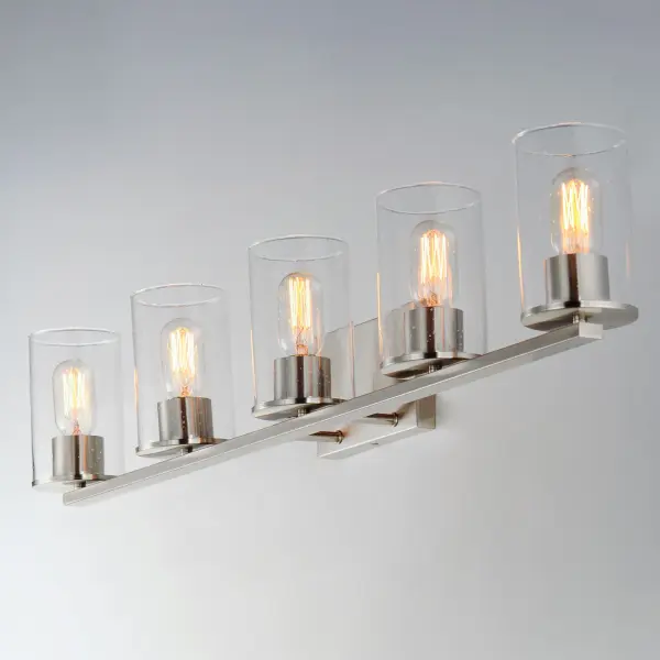 Sleek 5-Light Bath Vanity in Satin Nickel - Image 3