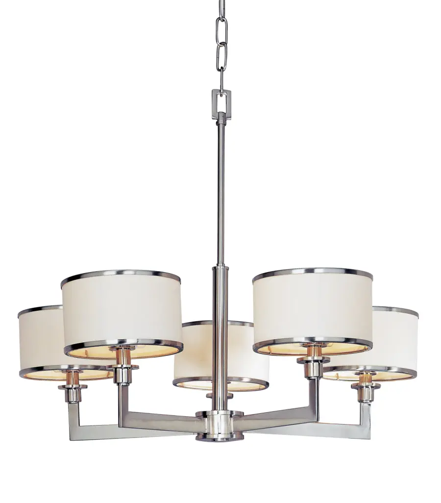 Nexus 5-Light Chandelier in Satin Nickel - Image 1