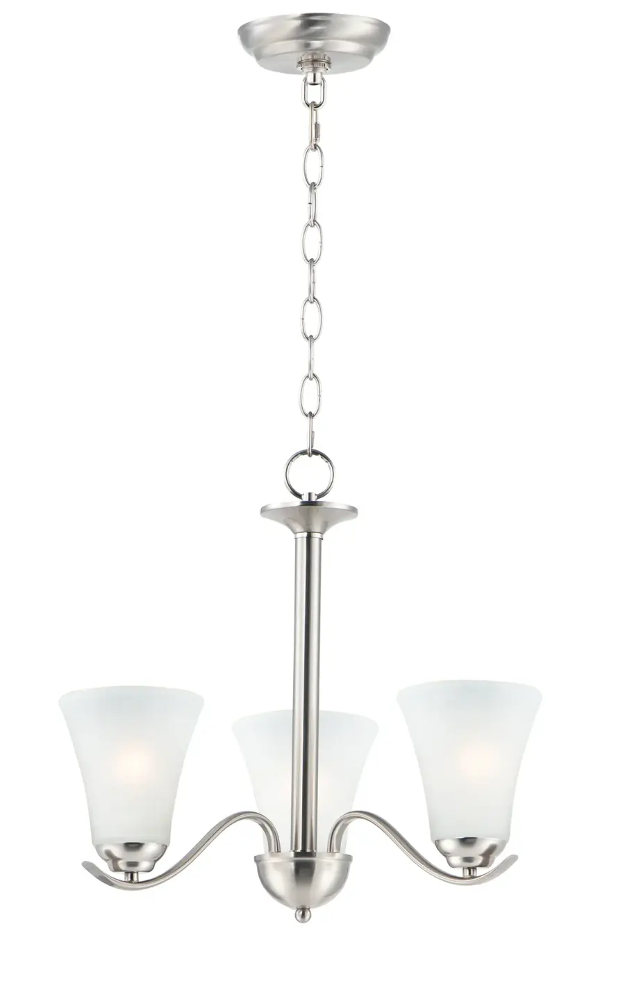 Vital 3-Light Chandelier in Satin Nickel - Image 1