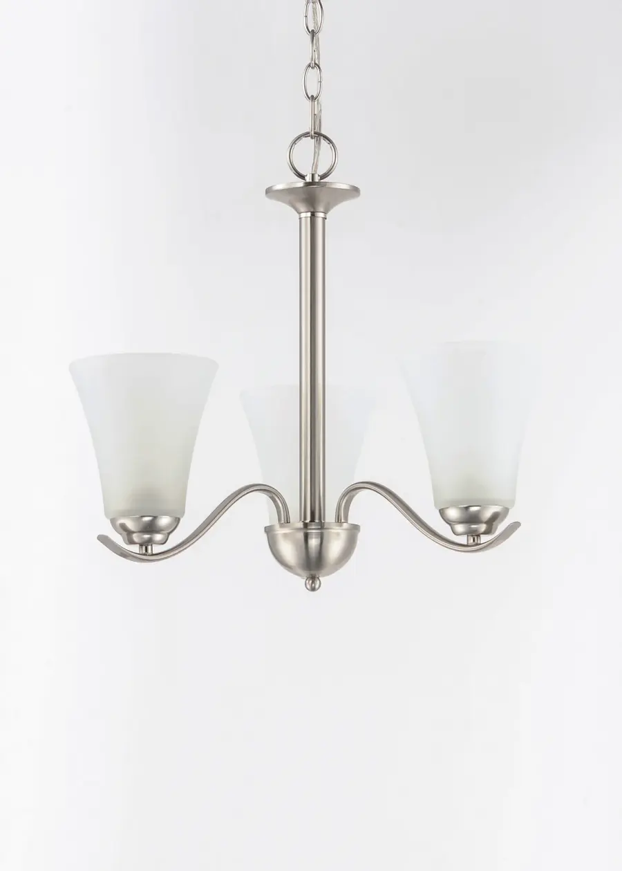 Vital 3-Light Chandelier in Satin Nickel - Image 2