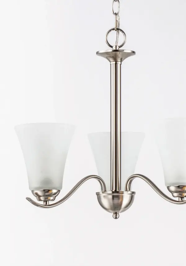 Vital 3-Light Chandelier in Satin Nickel - Image 3