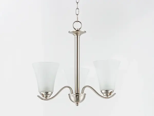 Vital 3-Light Chandelier in Satin Nickel - Image 4
