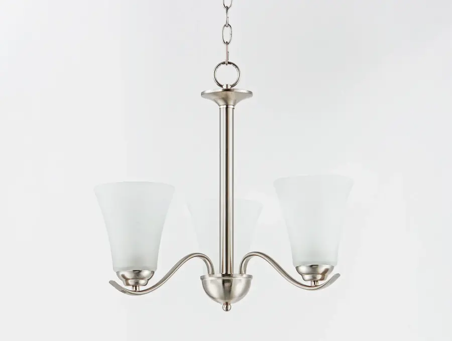 Vital 3-Light Chandelier in Satin Nickel - Image 4