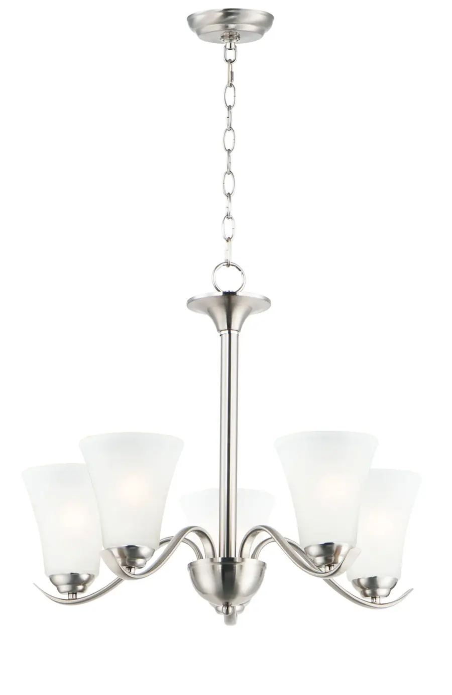 Vital 5-Light Chandelier in Satin Nickel - Image 1