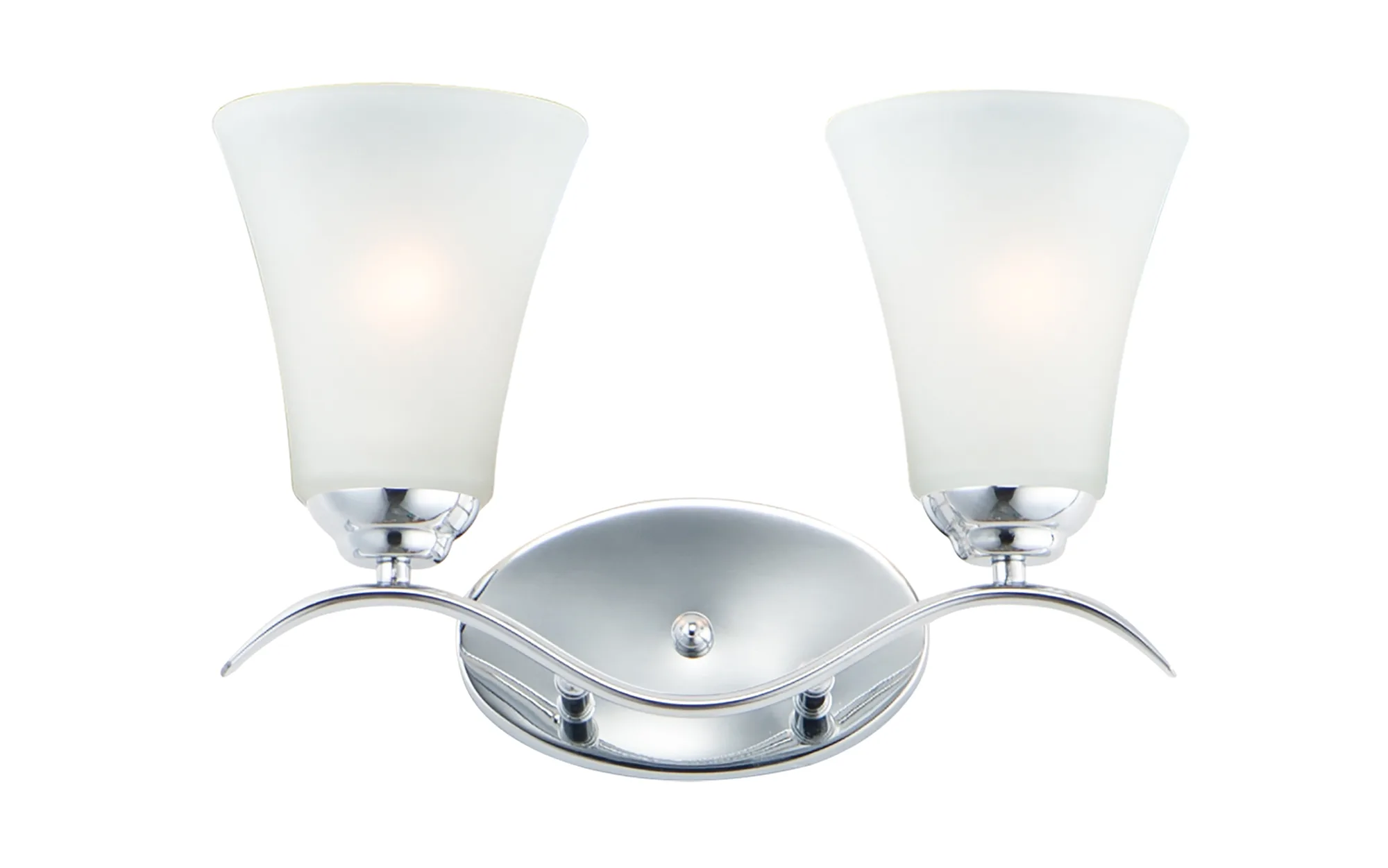 Vital Two Light Bath Vanity in Polished Chrome