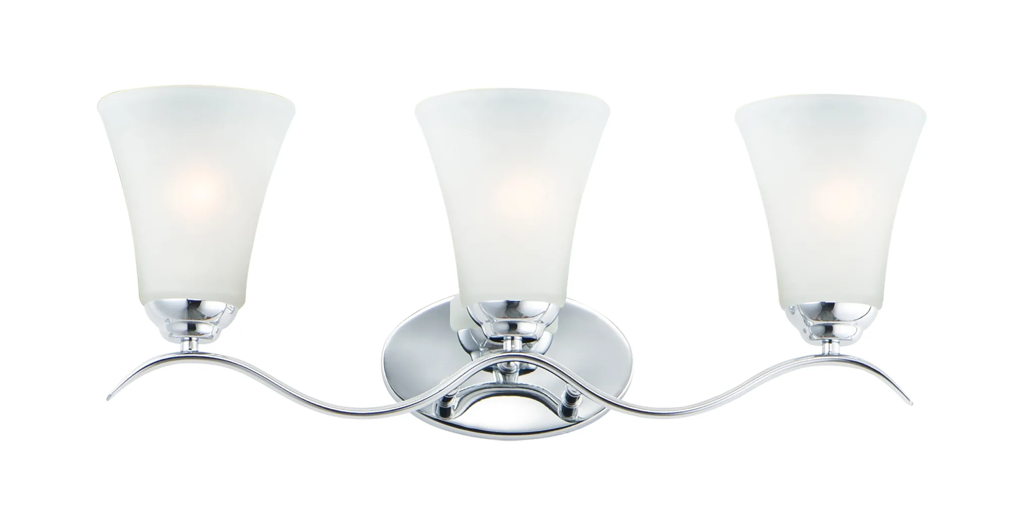 Vital Three Light Bath Vanity in Polished Chrome