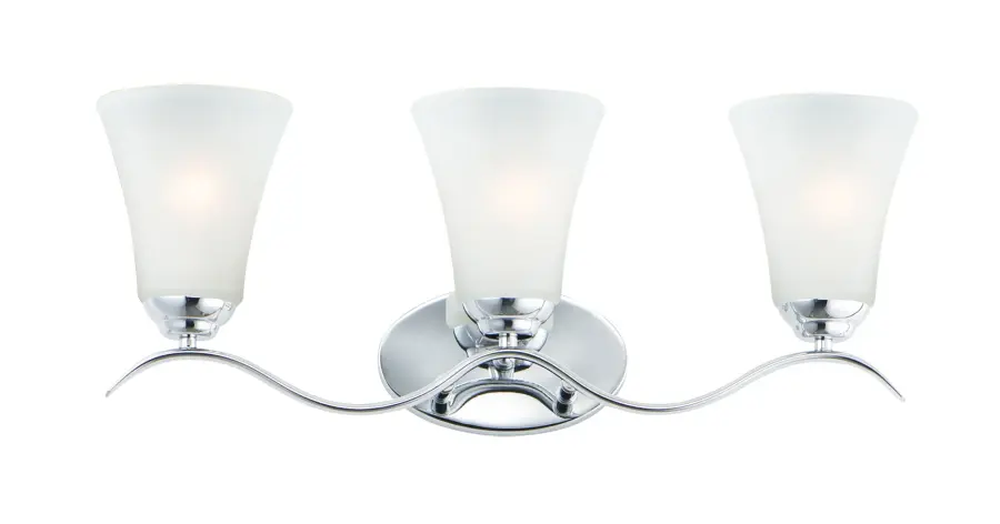 Vital 3-Light Bath Vanity in Polished Chrome - Image 1