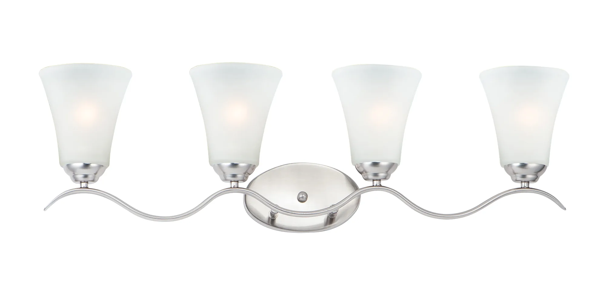 Vital Four Light Bath Vanity in Satin Nickel