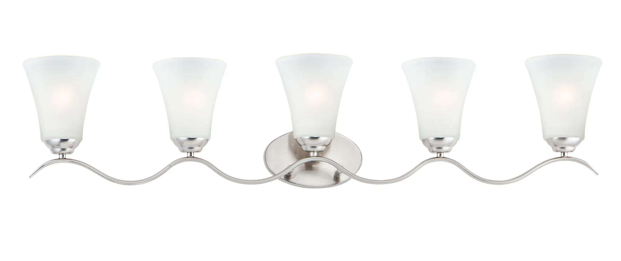 Vital Five Light Bath Vanity in Satin Nickel