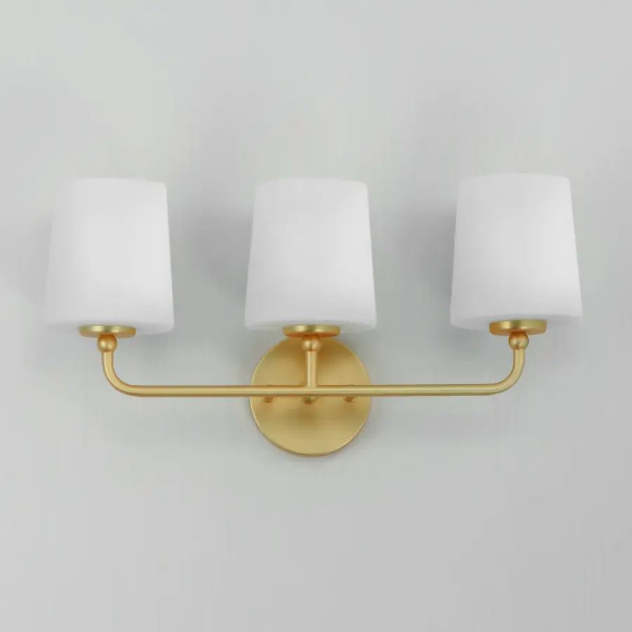 Bristol Three Light Bath Vanity in Satin Brass - Image 2