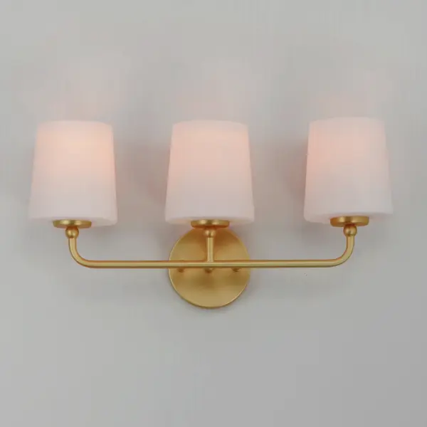 Bristol Three Light Bath Vanity in Satin Brass - Image 3