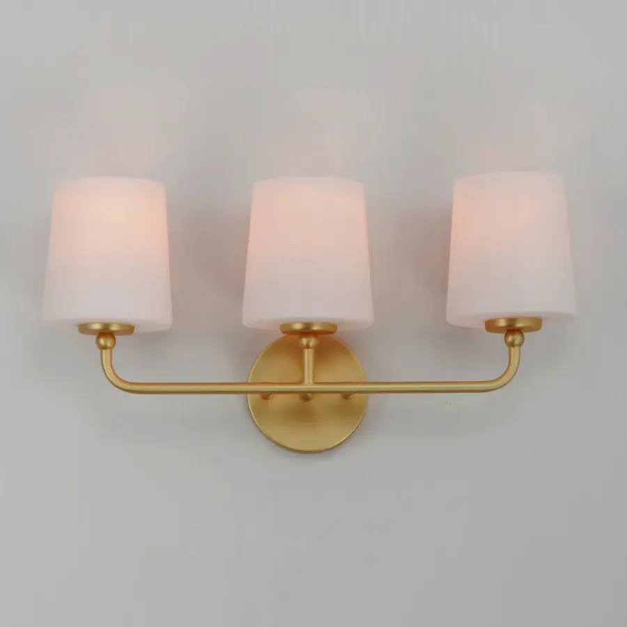 Bristol Three Light Bath Vanity in Satin Brass - Image 3