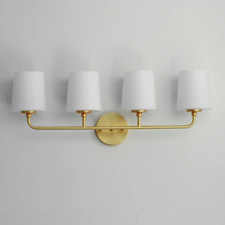 Bristol 4-Light Bath Vanity in Satin Brass - Image 2
