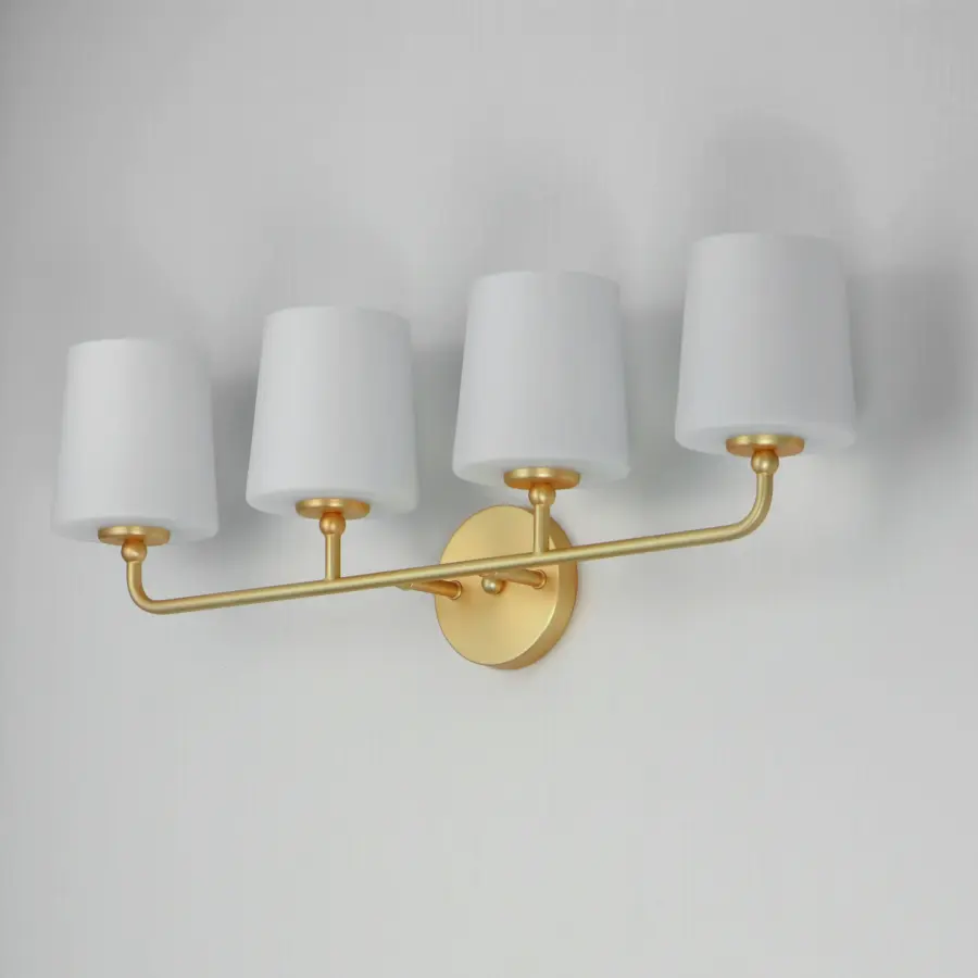Bristol 4-Light Bath Vanity in Satin Brass - Image 4