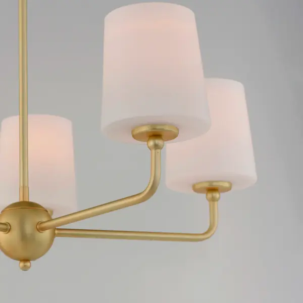 Bristol Five Light Chandelier in Satin Brass - Image 4