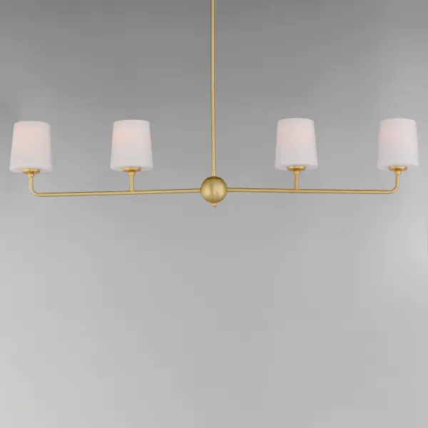 Bristol 4-Light Linear Chandelier in Satin Brass - Image 2