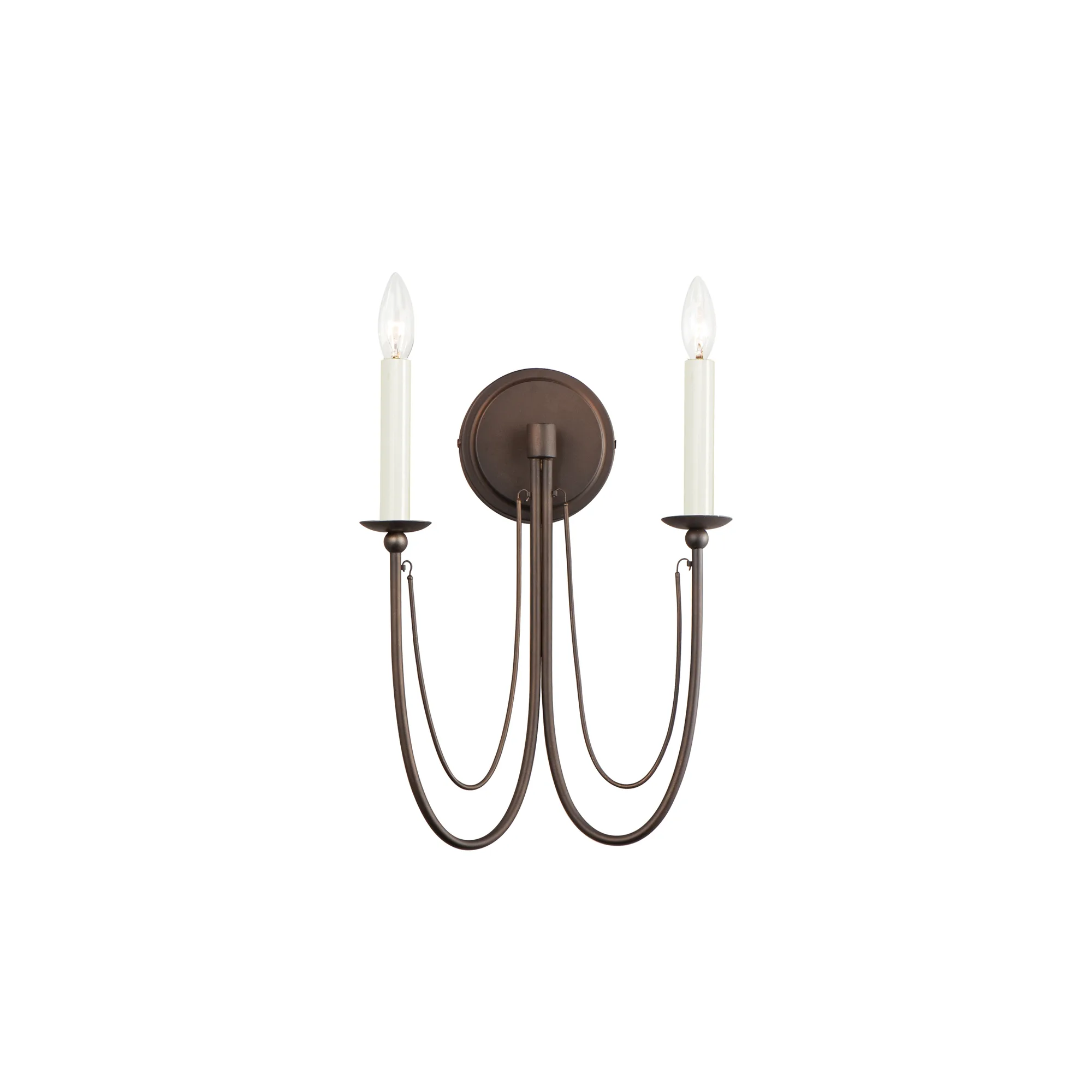 Plumette Two Light Wall Sconce in Chestnut Bronze