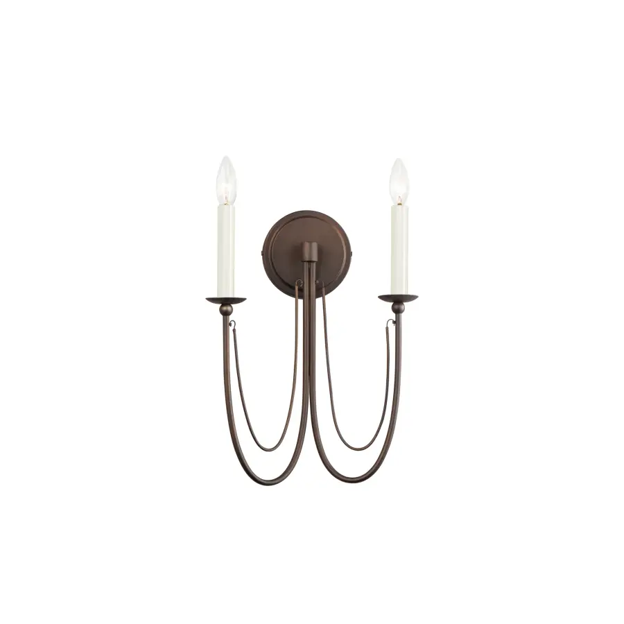 Plumette Two Light Wall Sconce in Chestnut Bronze - Image 1
