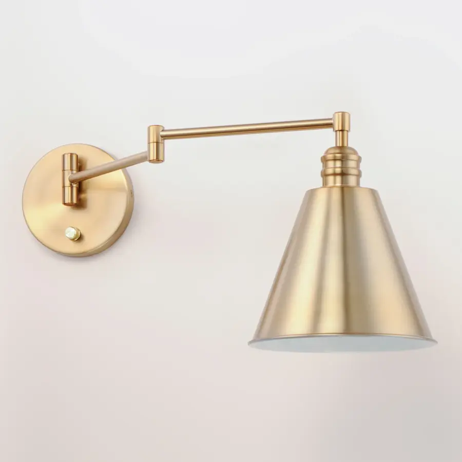 Library One Light Wall Sconce in Heritage Brass - Image 3