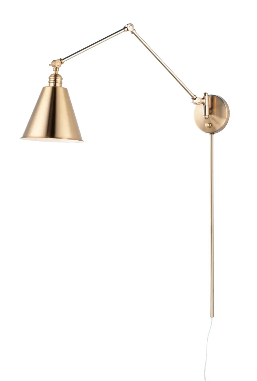 Library One Light Articulated Wall Sconce in Heritage Brass - Image 1
