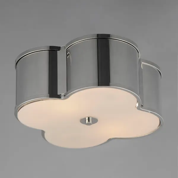 Clover Two Light Flush Mount in Polished Nickel - Image 3