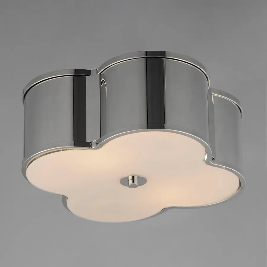 Clover Two Light Flush Mount in Polished Nickel - Image 3